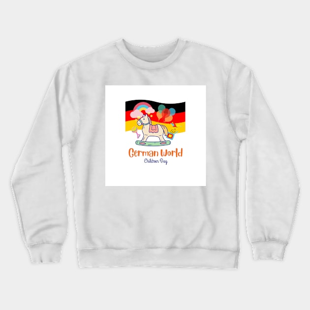 Children Day Of Germany Crewneck Sweatshirt by Alsprey31_designmarket